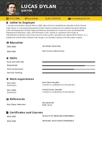 Nurse resume example